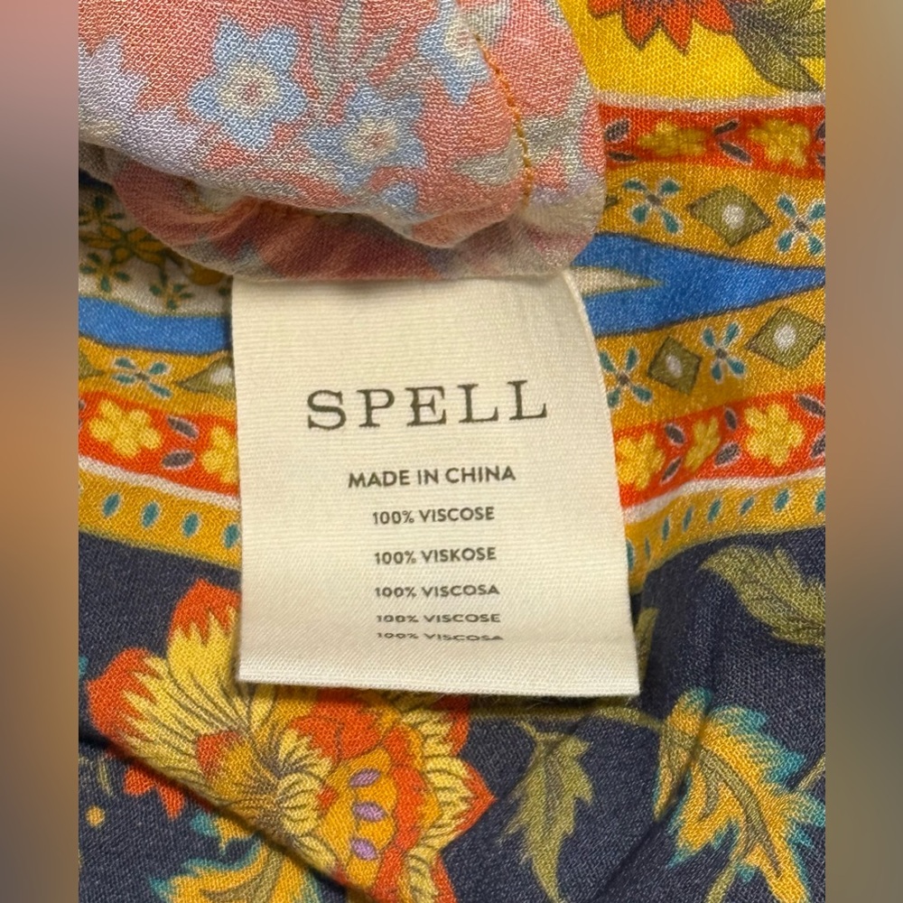 NWT Spell Belladonna Sweetheart Maxi Dress Size Medium Kaleidoscope UFT/S - Picture 9 of 16